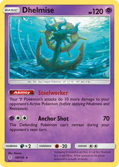 Dhelmise, Guardians Rising #59, Pokémon TCG card