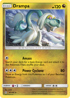 Drampa, Guardians Rising #97, Pokémon TCG card