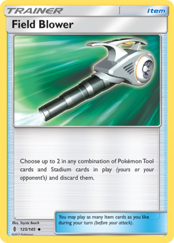 Field Blower, Guardians Rising #125, Pokémon TCG card