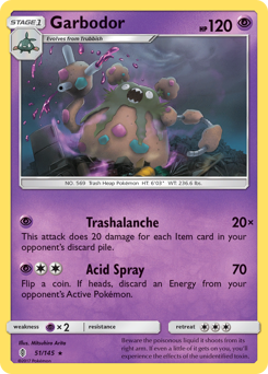 Garbodor, Guardians Rising #51, Pokémon TCG card