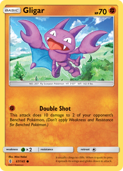 Gligar, Guardians Rising #67, Pokémon TCG card