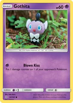 Gothita, Guardians Rising #52, Pokémon TCG card