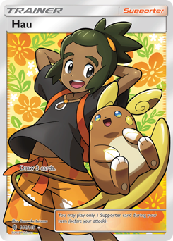 Hau, Guardians Rising #144, Pokémon TCG card
