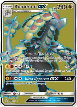 Kommo-o-GX, Guardians Rising #141, Pokémon TCG card