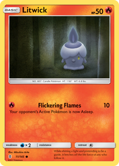 Litwick, Guardians Rising #11, Pokémon TCG card
