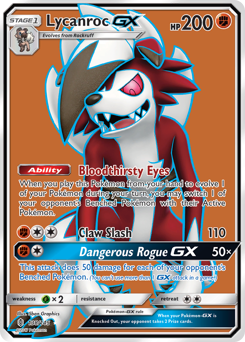 Lycanroc-GX, Guardians Rising #138, Pokémon TCG card