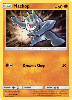 Machop, Guardians Rising #63, Pokémon TCG card