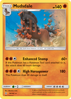 Mudsdale, Guardians Rising #76, Pokémon TCG card