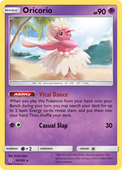 Oricorio, Guardians Rising #55, Pokémon TCG card
