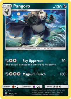 Pangoro, Guardians Rising #82, Pokémon TCG card
