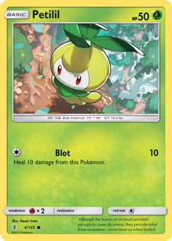 Petilil, Guardians Rising #4, Pokémon TCG card