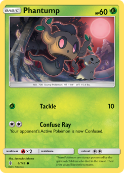 Phantump, Guardians Rising #6, Pokémon TCG card