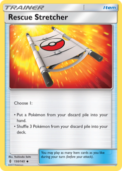 Rescue Stretcher, Guardians Rising #130, Pokémon TCG card