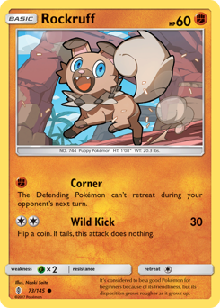 Rockruff, Guardians Rising #73, Pokémon TCG card