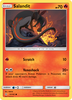 Salandit, Guardians Rising #15, Pokémon TCG card