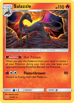 Salazzle, Guardians Rising #16, Pokémon TCG card