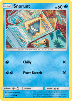 Snorunt, Guardians Rising #31, Pokémon TCG card