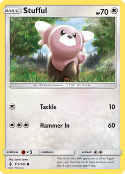 Stufful, Guardians Rising #112, Pokémon TCG card