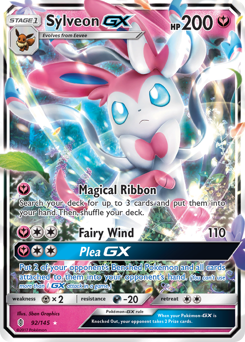 Sylveon-GX, Guardians Rising #92, Pokémon TCG card