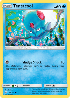 Tentacool, Guardians Rising #23, Pokémon TCG card
