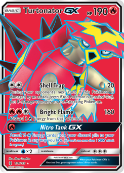 Turtonator-GX, Guardians Rising #131, Pokémon TCG card