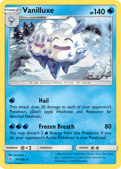 Vanilluxe, Guardians Rising #35, Pokémon TCG card