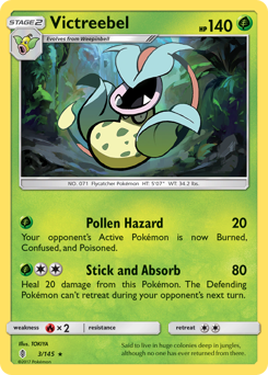 Victreebel, Guardians Rising #3, Pokémon TCG card