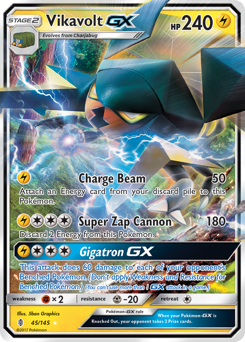 Vikavolt-GX, Guardians Rising #45, Pokémon TCG card