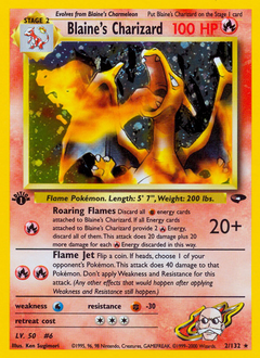 Blaine's Charizard, Gym Challenge #2, Pokémon TCG card