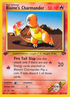 Blaine's Charmander, Gym Challenge #60, Pokémon TCG card