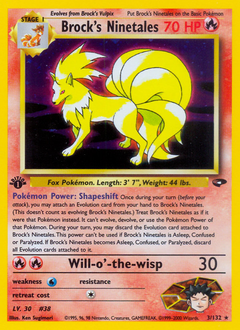 Brock's Ninetales, Gym Challenge #3, Pokémon TCG card
