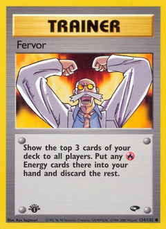 Fervor, Gym Challenge #124, Pokémon TCG card
