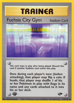Fuchsia City Gym, Gym Challenge #114, Pokémon TCG card