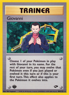 Giovanni, Gym Challenge #104, Pokémon TCG card