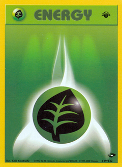 Grass Energy, Gym Challenge #129, Pokémon TCG card