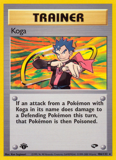 Koga, Gym Challenge #106, Pokémon TCG card