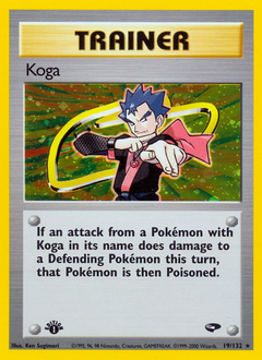 Koga, Gym Challenge #19, Pokémon TCG card