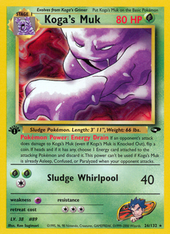 Koga's Muk, Gym Challenge #26, Pokémon TCG card