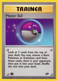 Master Ball, Gym Challenge #116, Pokémon TCG card