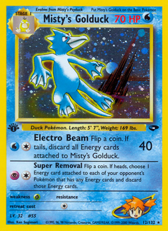Misty's Golduck, Gym Challenge #12, Pokémon TCG card