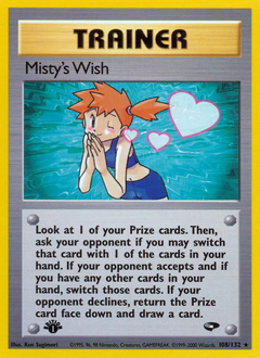 Misty's Wish, Gym Challenge #108, Pokémon TCG card