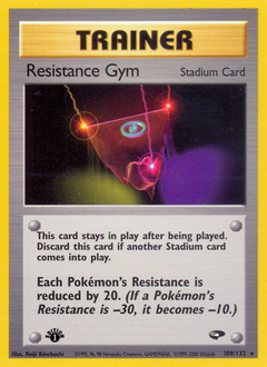 Resistance Gym, Gym Challenge #109, Pokémon TCG card