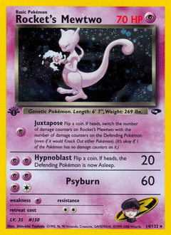 Rocket's Mewtwo, Gym Challenge #14, Pokémon TCG card