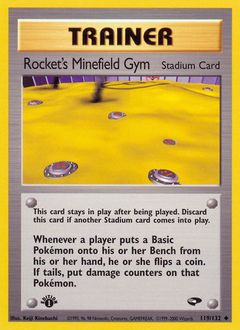 Rocket's Minefield Gym, Gym Challenge #119, Pokémon TCG card