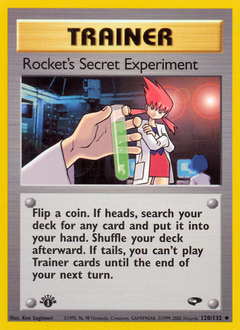 Rocket's Secret Experiment, Gym Challenge #120, Pokémon TCG card