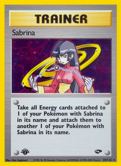 Sabrina, Gym Challenge #20, Pokémon TCG card