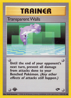Transparent Walls, Gym Challenge #125, Pokémon TCG card