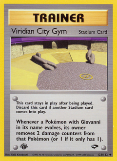 Viridian City Gym, Gym Challenge #123, Pokémon TCG card
