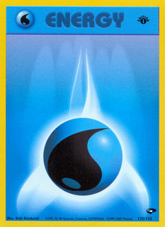 Water Energy, Gym Challenge #132, Pokémon TCG card