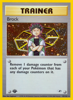 Brock, Gym Heroes #15, Pokémon TCG card
